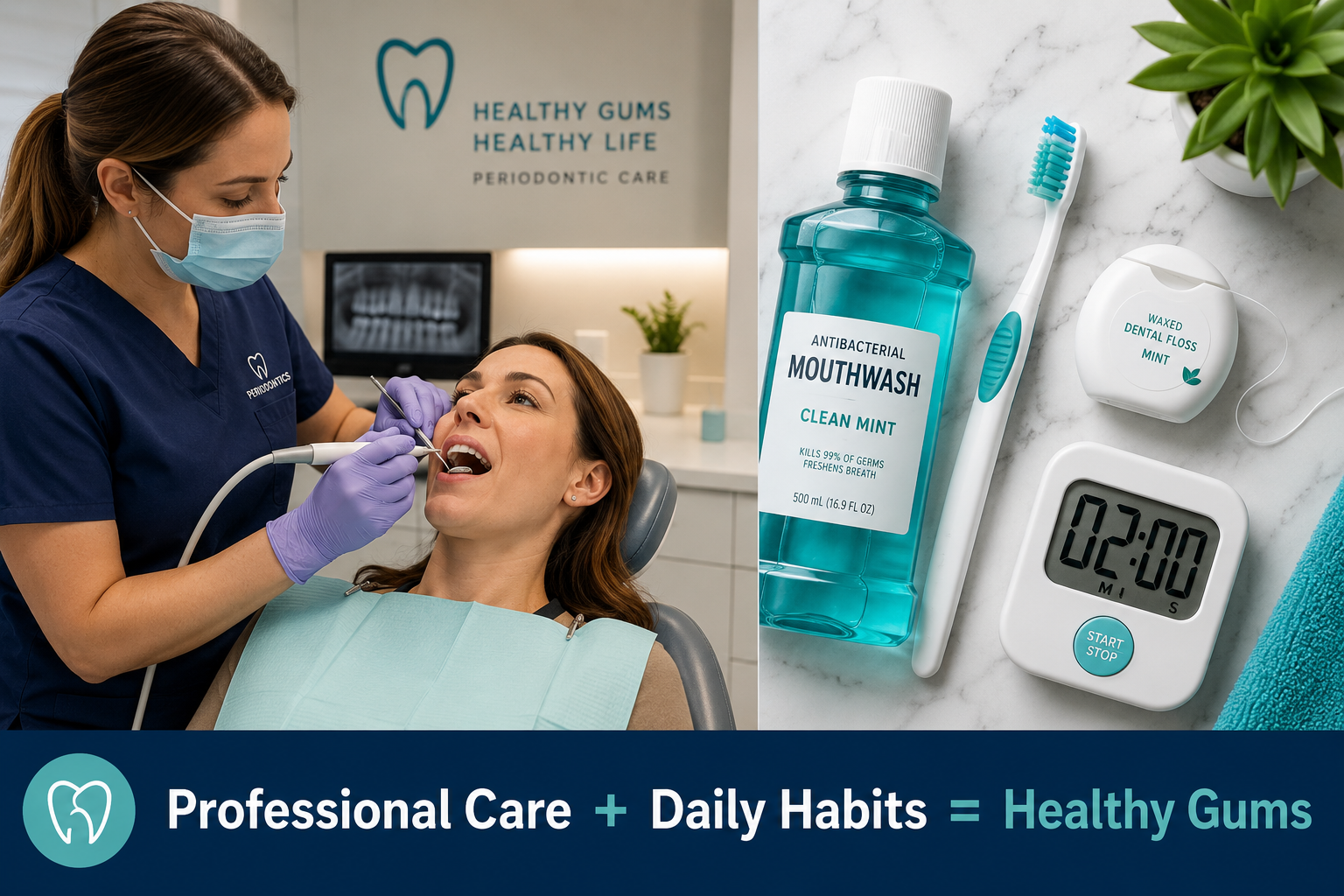 How to Prevent Tooth Loss from Gum Disease: Tips That Actually Work 2 Dentist attending a patient