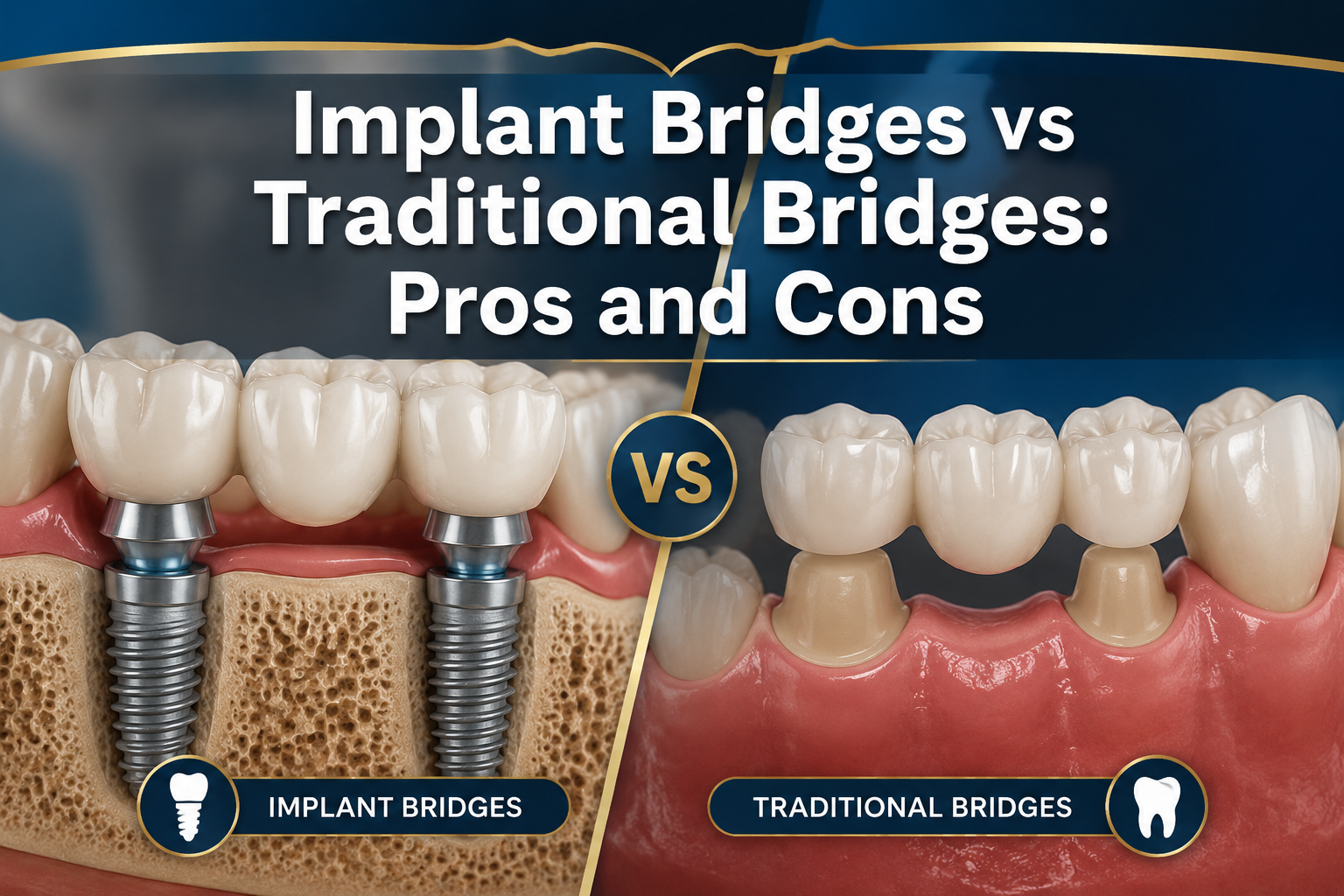 12 Implant Bridges vs Traditional Bridges: Advantages and Disadvantages Explained