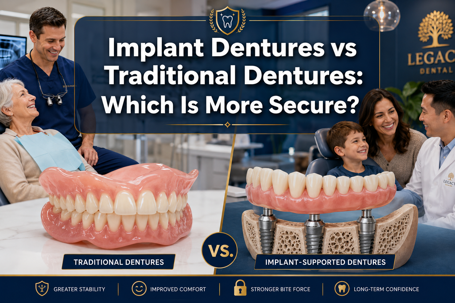 13 Implant Dentures vs Traditional Dentures About Security: Which Option Truly Stays in Place?