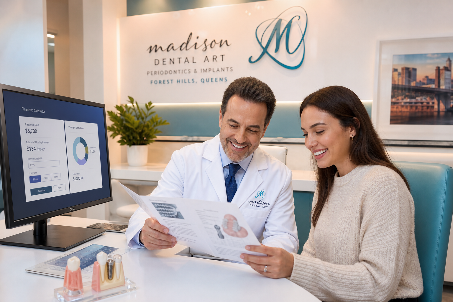 Are There Financing Options Available for Dental Implants in 2026? 1 Specialist and patient reviewing options