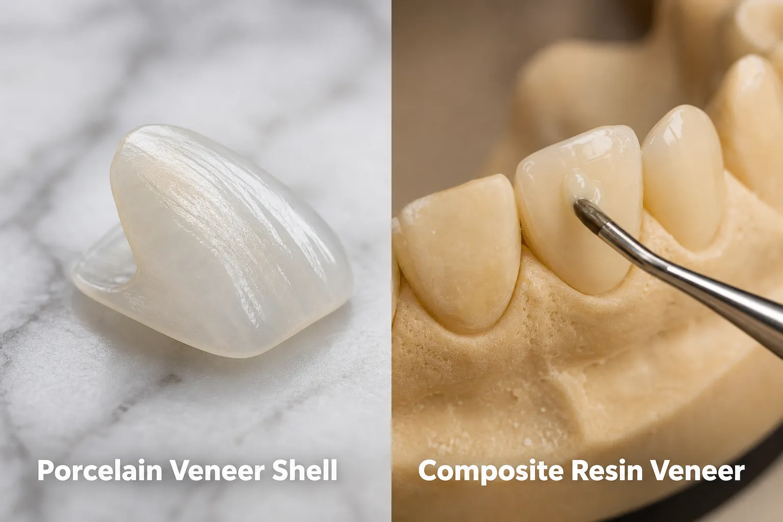 Composite Veneers vs Porcelain Veneers: A Complete Guide to Choosing the Right Option 2 Composite Veneers vs Porcelain Veneers