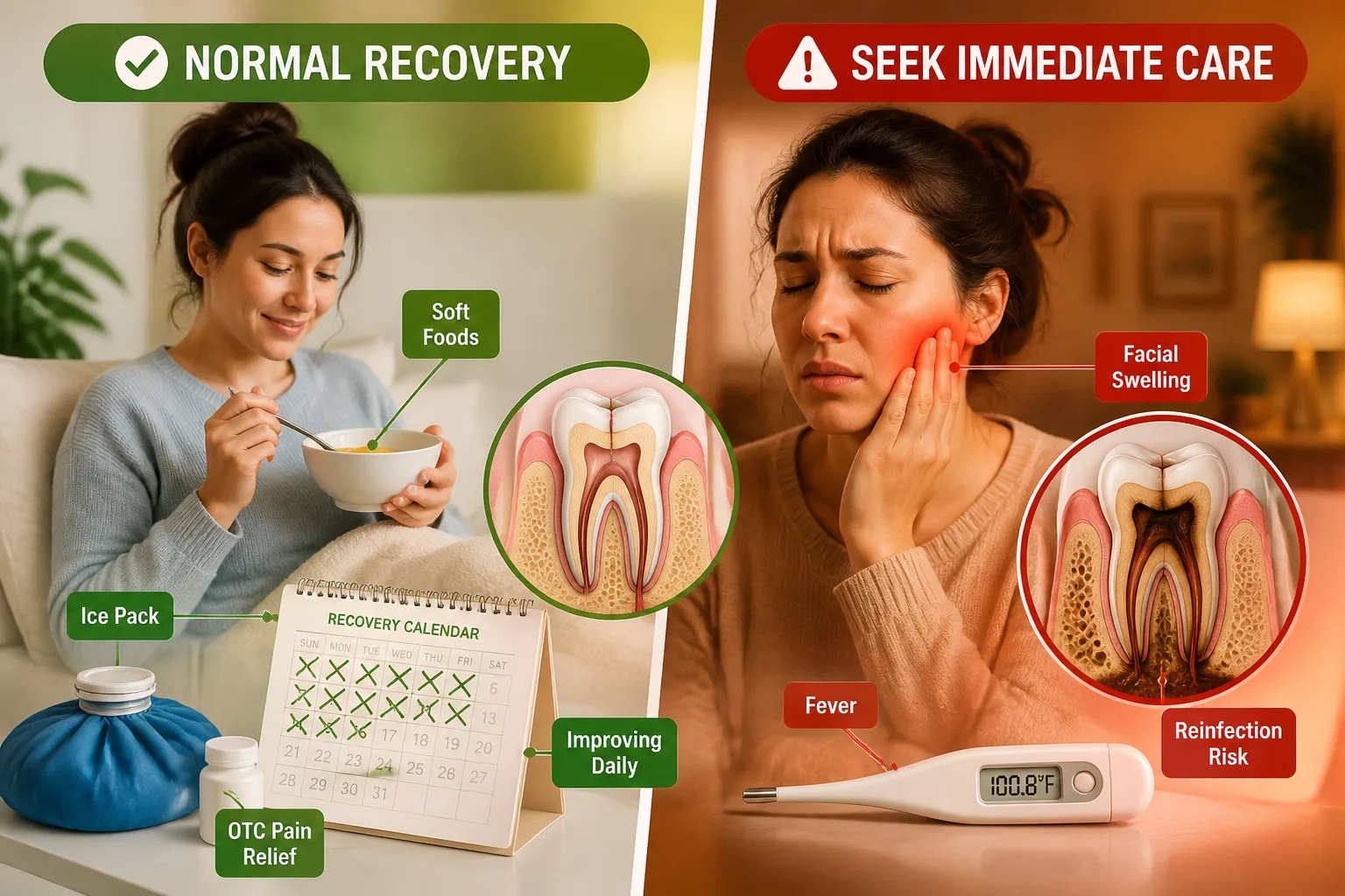 Normal Recovery vs. Warning Signs: When to Call Your Dentist