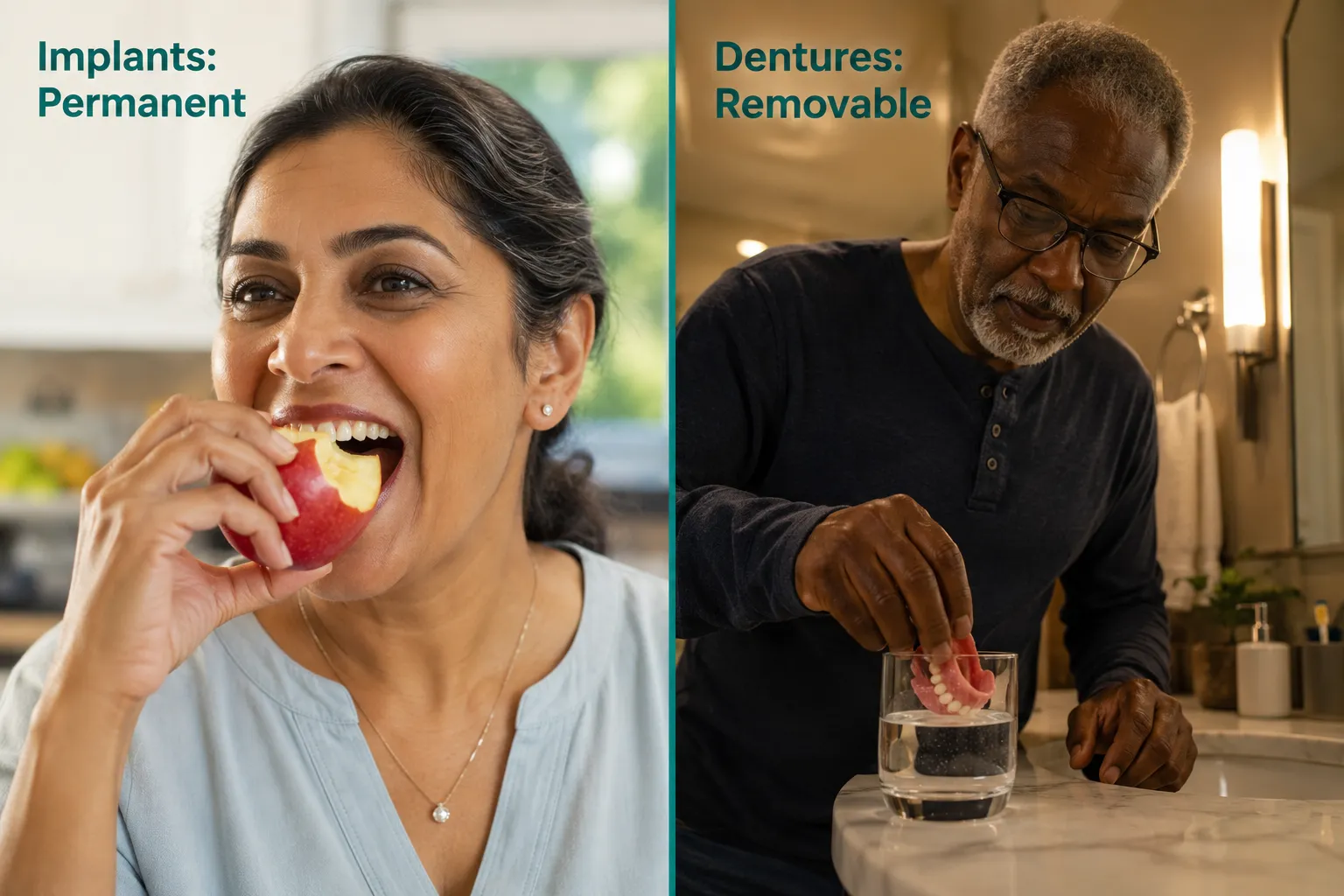 What Is the Difference Between Dental Implants and Dentures? 3 Stability, Comfort, and Daily Function
