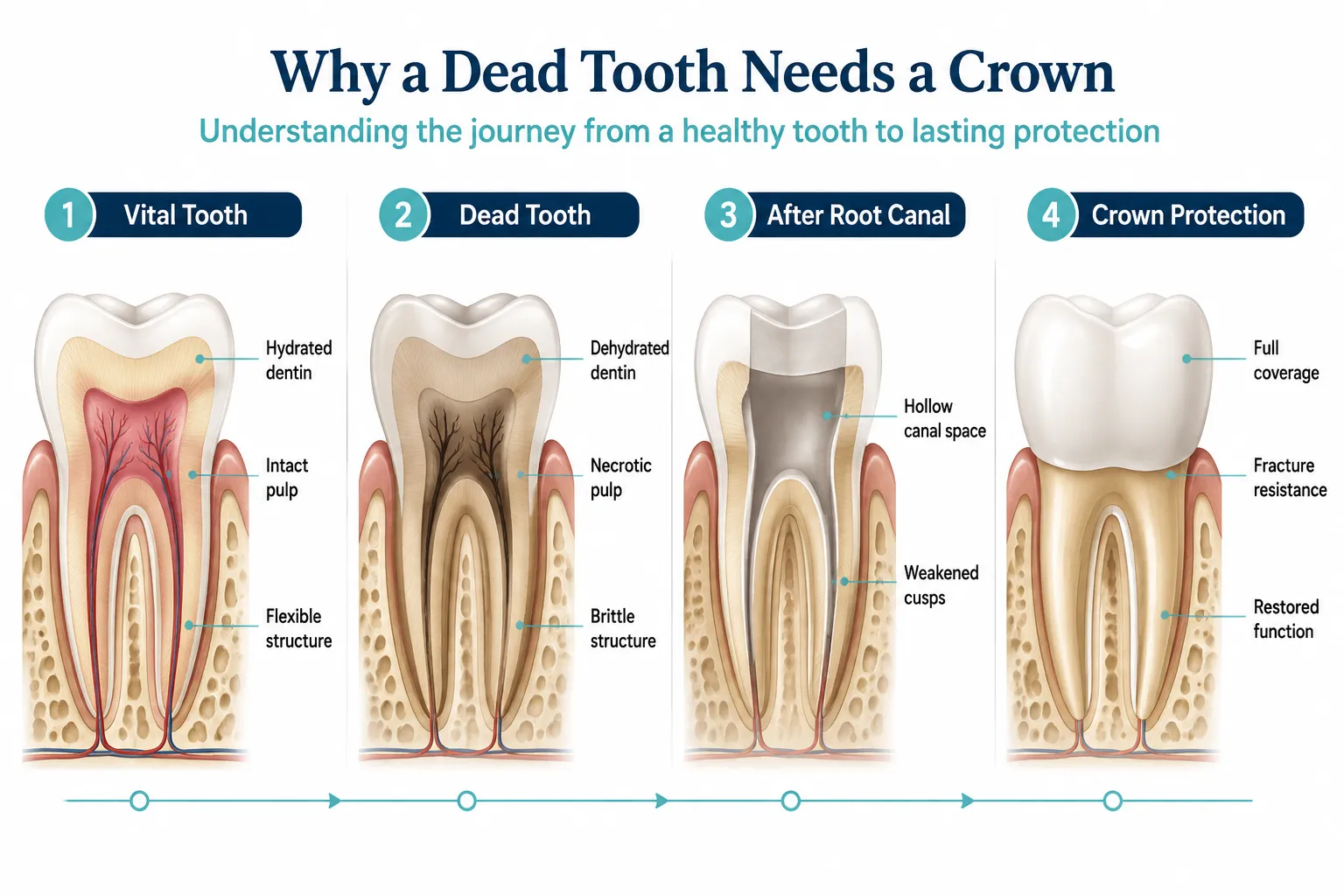 Why a Crown Dead Tooth Combination Is the Standard of Care