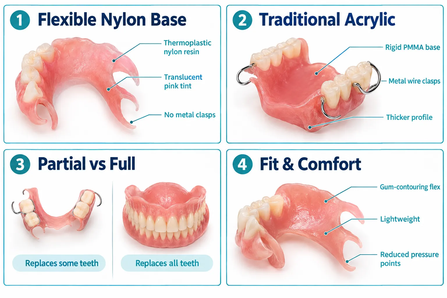 Understanding What Flexible Dentures Are and How They Work